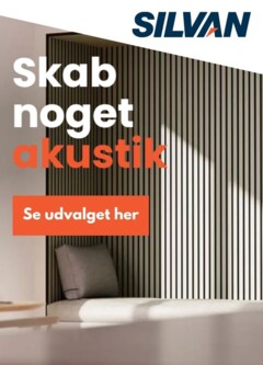 Eksempel på tilbudsavis Produkttilbudsavis - Akustikpaneler fra butik Silvan gyldig fra 01/10/2025