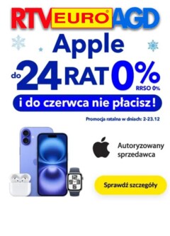 Pogląd gazetki "Sklep oferta - Apple" ze sklepu RTV Euro AGD ważnej od 04.12.2025