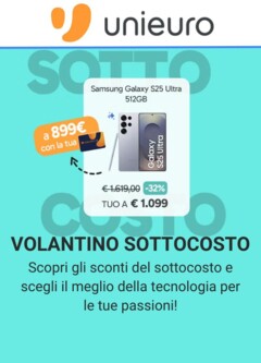 Anteprima del volantino Volantino Unieuro valido a partire dal 03.10.2025