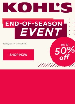 Preview of Kohl's weekly ads valid from 26.01.2026