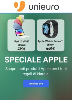 Anteprima del volantino Volantino Unieuro - Apple valido a partire dal 08.12.2025