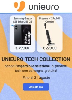 Anteprima del volantino Volantino Unieuro - Tech Collection valido a partire dal 22.08.2025