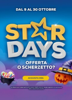 Anteprima del volantino Volantino Euronics - Star Days valido a partire dal 09.10.2025