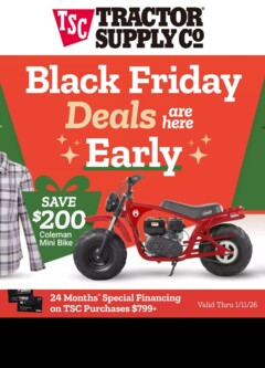 Ad Preview of Tractor Supply Early Black Friday from 10/27/2025