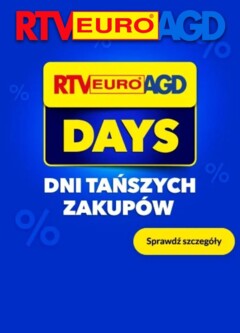 Pogląd gazetki "Sklep oferta - RTV EURO AGD DAYS" ze sklepu RTV Euro AGD ważnej od 09.02.2026