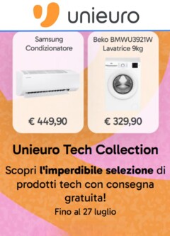 Anteprima del volantino Volantino Unieuro - Tech Collection valido a partire dal 18.07.2025