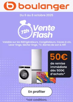 Boulanger - Prévisualisation de Boulanger Catalogue des produits - Ventes Flash valide à partir de 06.10.2025