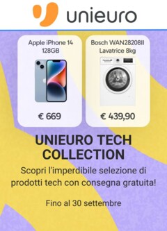 Anteprima del volantino Volantino Unieuro - Tech Collection valido a partire dal 18.09.2025