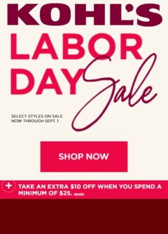 Preview of Kohl's weekly ads valid from 28.08.2025