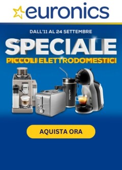 Anteprima del volantino Volantino Euronics - Speciale Piccoli Elettrodomestici valido a partire dal 19.09.2025