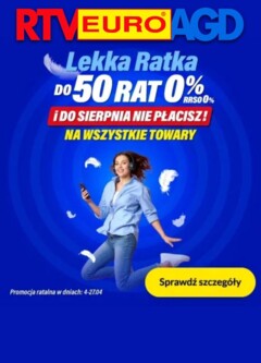 Pogląd gazetki "RTV Euro AGD Sklep oferta - Do 50 rat 0%! RRSO 0%" ze sklepu RTV Euro AGD ważnej od 04.04.2026