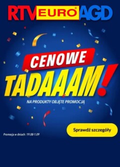 Pogląd gazetki "Sklep oferta - Cenowe TADAAAM!" ze sklepu RTV Euro AGD ważnej od 19.08.2025