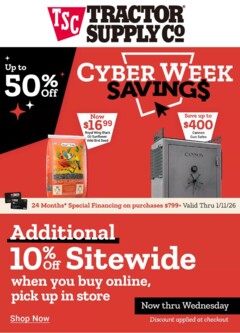 Preview of Tractor Supply weekly ads valid from 01.12.2025
