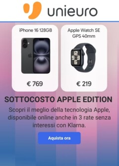 Anteprima dell'opuscolo Volantino - Apple dal negozio Unieuro valido da 06/10/2025