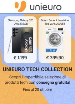 Anteprima del volantino Volantino Unieuro - Tech Collection valido a partire dal 17.10.2025
