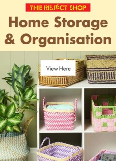 Preview of The Reject Shop Catalogue - Home Storage & Organisation - valid from 10.04.2026