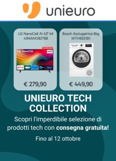 Anteprima dell'opuscolo Volantino - Tech Collection dal negozio Unieuro valido da 28/10/2025