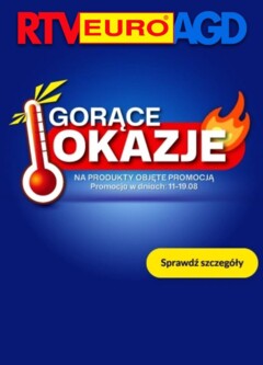 Pogląd oferty "RTV Euro AGD Sklep oferta - Gorące okazje" - ważna od 12.08.2025