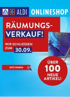 ALDI ONLINESHOP Produktkatalog - Räumungsverkauf gültig ab dem 25.08.2025