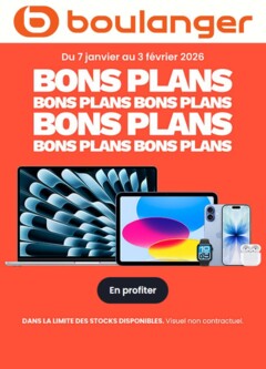 Boulanger - Prévisualisation de Boulanger Catalogue des produits - Bons Plans Apple valide à partir de 19.01.2026