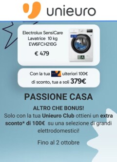 Anteprima del volantino Volantino Unieuro - Passione Casa valido a partire dal 17.09.2025