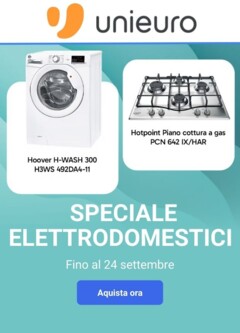 Anteprima del volantino Volantino Unieuro - Speciale Elettrodomestici valido a partire dal 16.09.2025