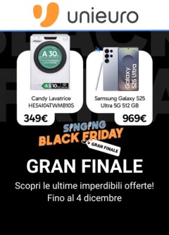 Anteprima dell'opuscolo Black Friday dal negozio Unieuro valido da 26/11/2025