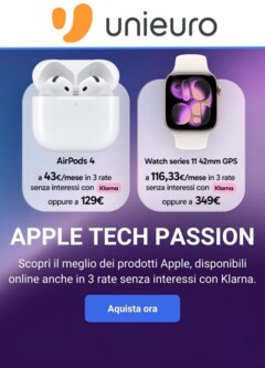 Anteprima del volantino Volantino Unieuro - Apple valido a partire dal 30.01.2026