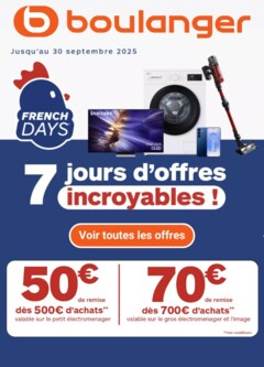Prévisualisation de Catalogue des produits du magasin Boulanger formulaire valide 24/09/2025