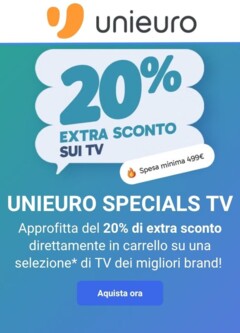 Anteprima del volantino Volantino Unieuro - Speciale TV valido a partire dal 24.10.2025