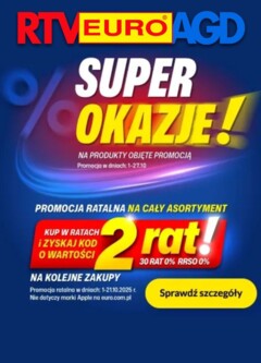 Pogląd gazetki "Sklep oferta" ze sklepu RTV Euro AGD ważnej od 01.10.2025