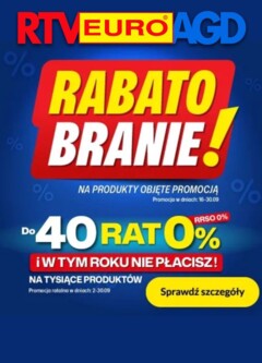 Pogląd oferty "RTV Euro AGD Sklep oferta" - ważna od 16.09.2025