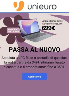 Anteprima del volantino Volantino Unieuro - passa al nuovo tutti valido a partire dal 20.03.2026