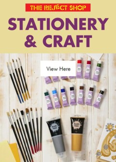 Preview of The Reject Shop Catalogue -  Stationery & Craft - valid from 06.08.2025