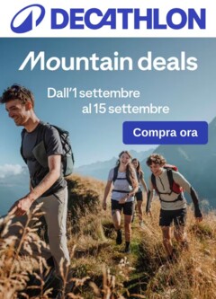Anteprima del volantino Volantino Decathlon - Mountain Deals valido a partire dal 01.09.2025