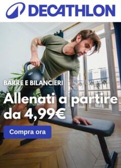 Anteprima del volantino Volantino Decathlon - Barre e pesi da palestra valido a partire dal 26.09.2025