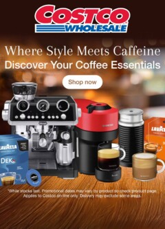 Preview of catalogue Catalogue - Coffee & Drink Makers from shop Costco valid 31/07/2025