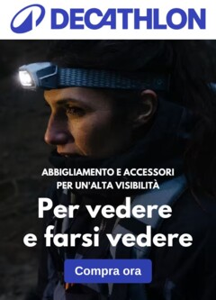 Anteprima del volantino Volantino Decathlon - Prodotti ad alta visibilità valido a partire dal 16.10.2025