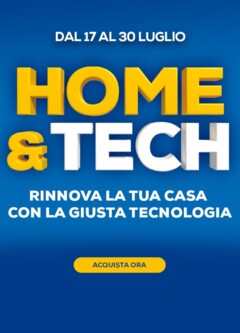 Anteprima del volantino Volantino Euronics - Home Tech valido a partire dal 17.07.2025