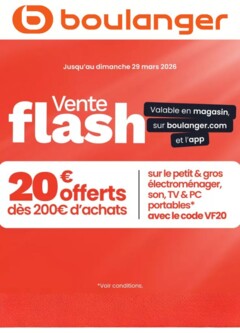 Boulanger - Prévisualisation de Boulanger Catalogue des produits - Vente flash valide à partir de 26.03.2026