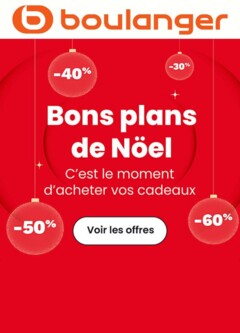 Prévisualisation de Catalogue des produits - Les bons plans de Noël du magasin Boulanger formulaire valide 08/12/2025