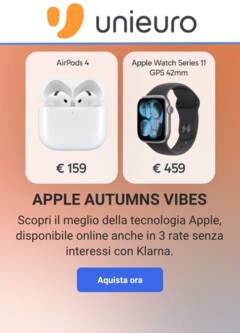 Anteprima del volantino Volantino Unieuro - Apple valido a partire dal 13.10.2025