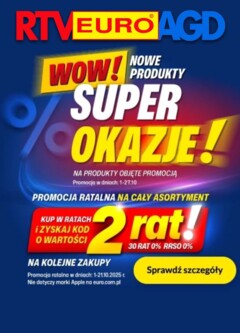 Pogląd oferty "RTV Euro AGD Sklep oferta" - ważna od 15.10.2025