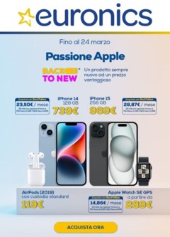 Anteprima dell'opuscolo Volantino - Apple dal negozio Euronics valido da 18/03/2024