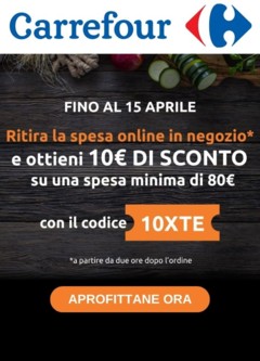 Anteprima dell'opuscolo Volantino - Clicca e Ritira dal negozio Carrefour valido da 09/04/2024