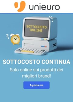 Anteprima dell'opuscolo Volantino - Sottocosto Solo Online dal negozio Unieuro valido da 15/12/2025