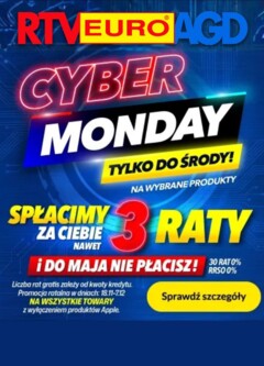 Pogląd oferty "RTV Euro AGD Cyber Monday" - ważna od 30.11.2025