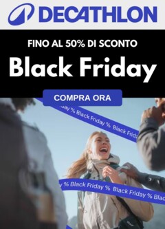 Anteprima del volantino Decathlon Black Friday valido a partire dal 13.11.2025