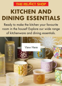 Preview of The Reject Shop Catalogue - Kitchen and Dining Essentials - valid from 18.07.2025