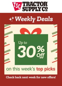 Ad Preview of Tractor Supply Weekly Ads from 11/03/2025